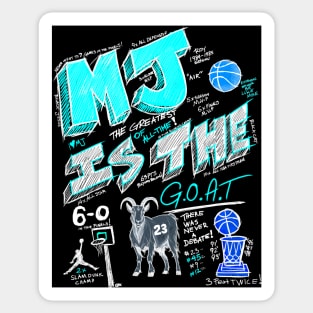 MJ 23 - THE GOAT Sticker